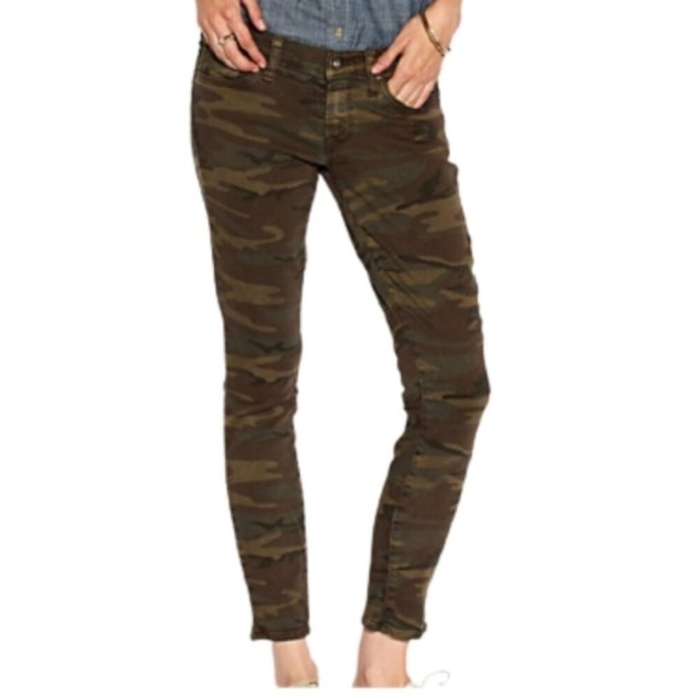 Lucky Brand Charlie Super Skinny Low Rise Camo Jean Denim Sz 2/26